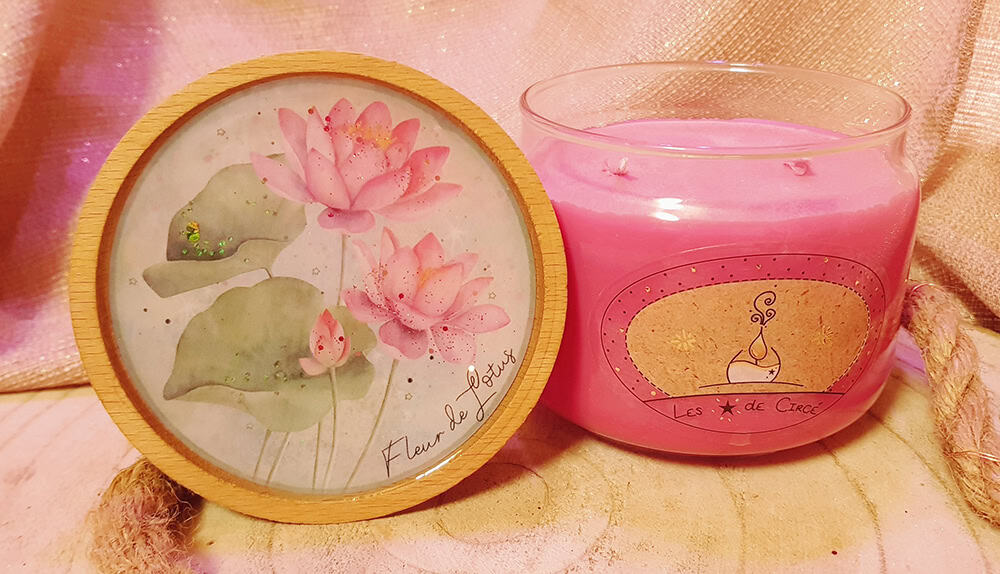 Bougie "Fleur de Lotus" - Les Etoiles de Circ&eacute;